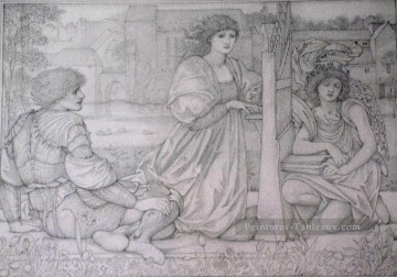  edward peintre - Chant dAmour dessin préraphaélite Sir Edward Burne Jones